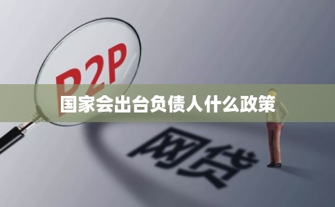 国家会出台负债人什么政策