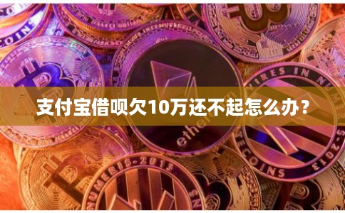 支付宝借呗欠10万还不起怎么办？