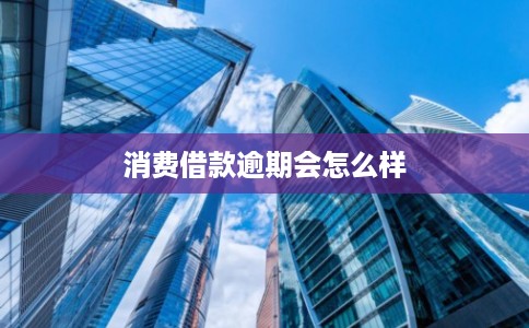 消费借款逾期会怎么样