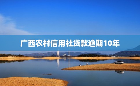 广西农村信用社贷款逾期10年
