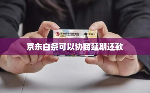 京东白条可以协商延期还款