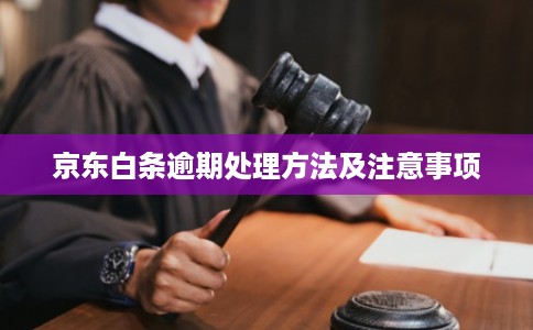 京东白条逾期处理方法及注意事项