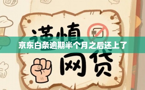 京东白条逾期半个月之后还上了
