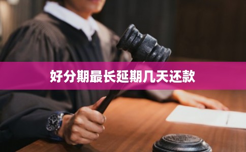 好分期最长延期几天还款