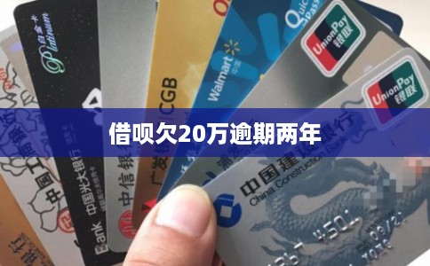 借呗欠20万逾期两年