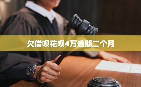 欠借呗花呗4万逾期二个月