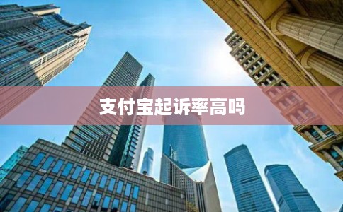 支付宝起诉率高吗