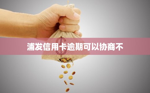 浦发信用卡逾期可以协商不