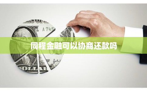 同程金融可以协商还款吗