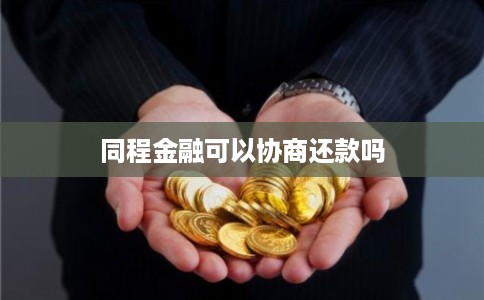 同程金融可以协商还款吗
