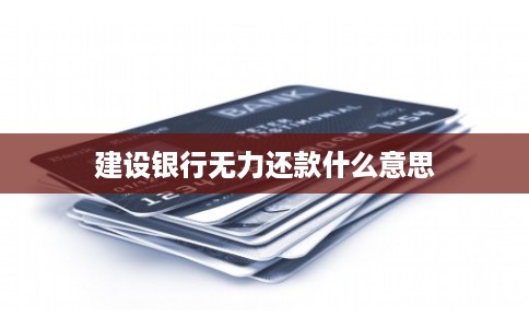 建设银行无力还款什么意思