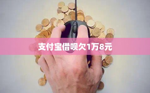 支付宝借呗欠1万8元
