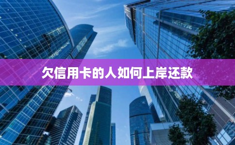 欠信用卡的人如何上岸还款