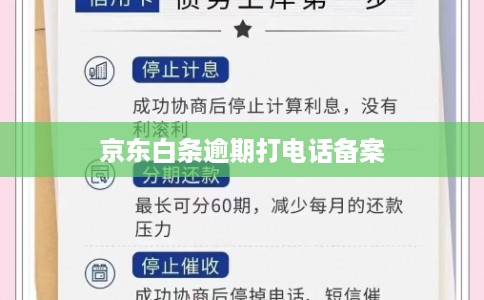 京东白条逾期打电话备案