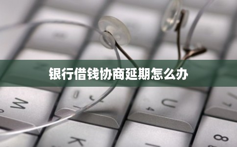 银行借钱协商延期怎么办
