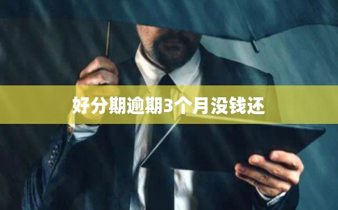 好分期逾期3个月没钱还