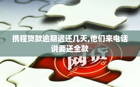 携程贷款逾期迟还几天,他们来电话说要还全款