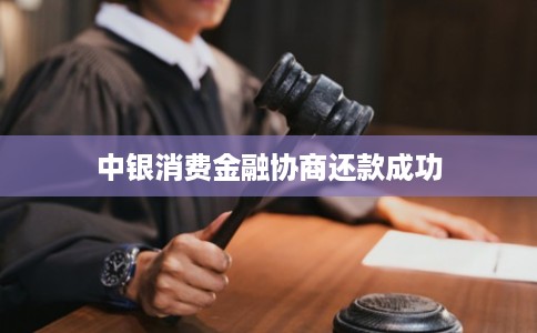 中银消费金融协商还款成功