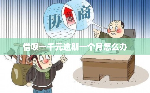 借呗一千元逾期一个月怎么办
