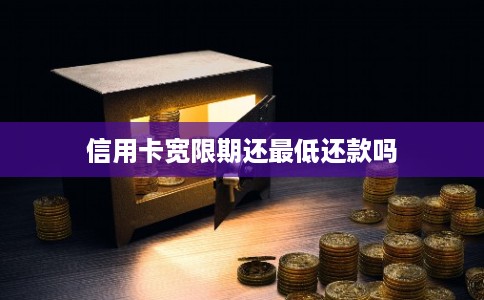 信用卡宽限期还最低还款吗