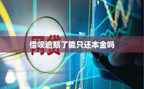 借呗逾期了能只还本金吗