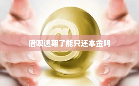 借呗逾期了能只还本金吗