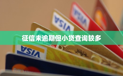 征信未逾期但小贷查询较多
