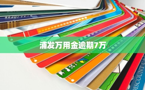 浦发万用金逾期7万
