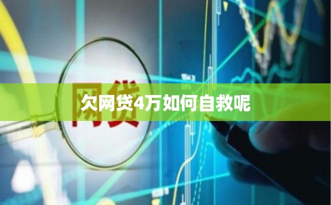 欠网贷4万如何自救呢
