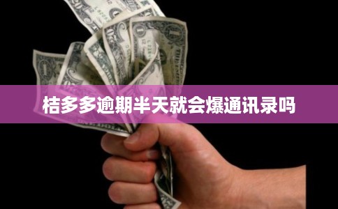 桔多多逾期半天就会爆通讯录吗