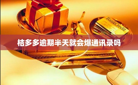 桔多多逾期半天就会爆通讯录吗