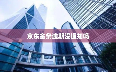 京东金条逾期没通知吗