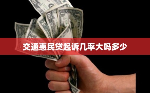 交通惠民贷起诉几率大吗多少