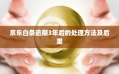 京东白条逾期3年后的处理方法及后果
