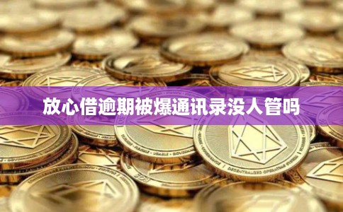 放心借逾期被爆通讯录没人管吗