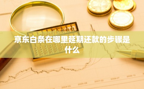 京东白条在哪里延期还款的步骤是什么