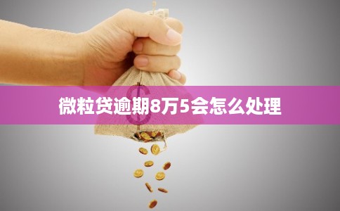 微粒贷逾期8万5会怎么处理