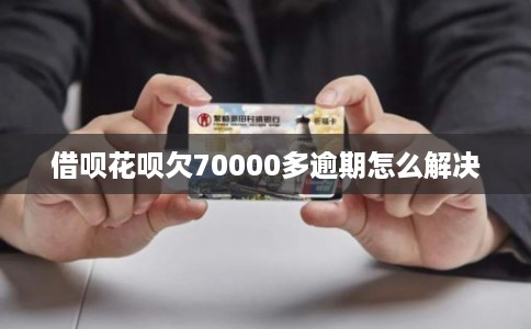 借呗花呗欠70000多逾期怎么解决
