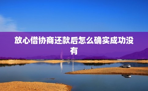 放心借协商还款后怎么确实成功没有