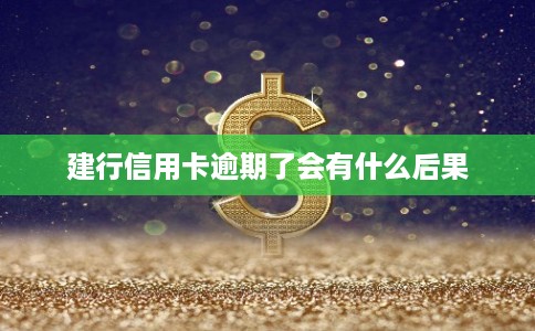 建行信用卡逾期了会有什么后果