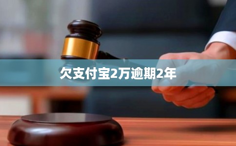 欠支付宝2万逾期2年