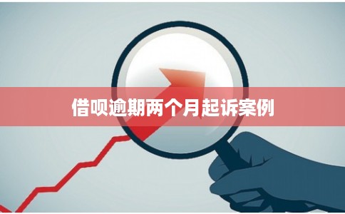借呗逾期两个月起诉案例