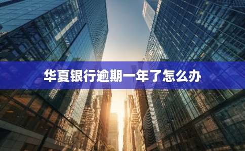 华夏银行逾期一年了怎么办