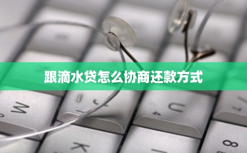 跟滴水贷怎么协商还款方式 跟滴水贷怎么协商还款方式