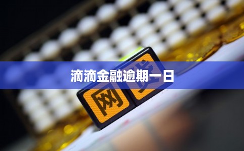 滴滴金融逾期一日