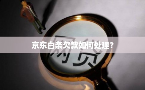 京东白条欠款如何处理？