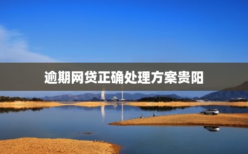 逾期网贷正确处理方案贵阳