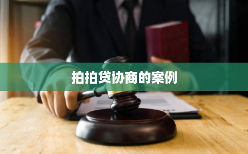 拍拍贷协商的案例