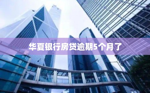 华夏银行房贷逾期5个月了
