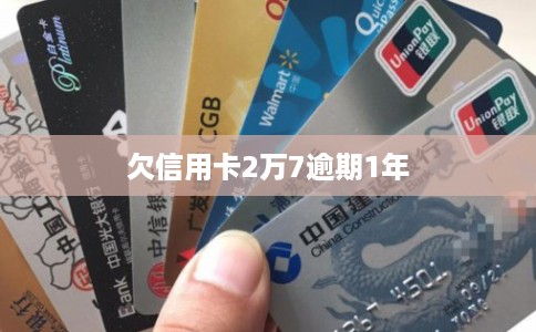 欠信用卡2万7逾期1年